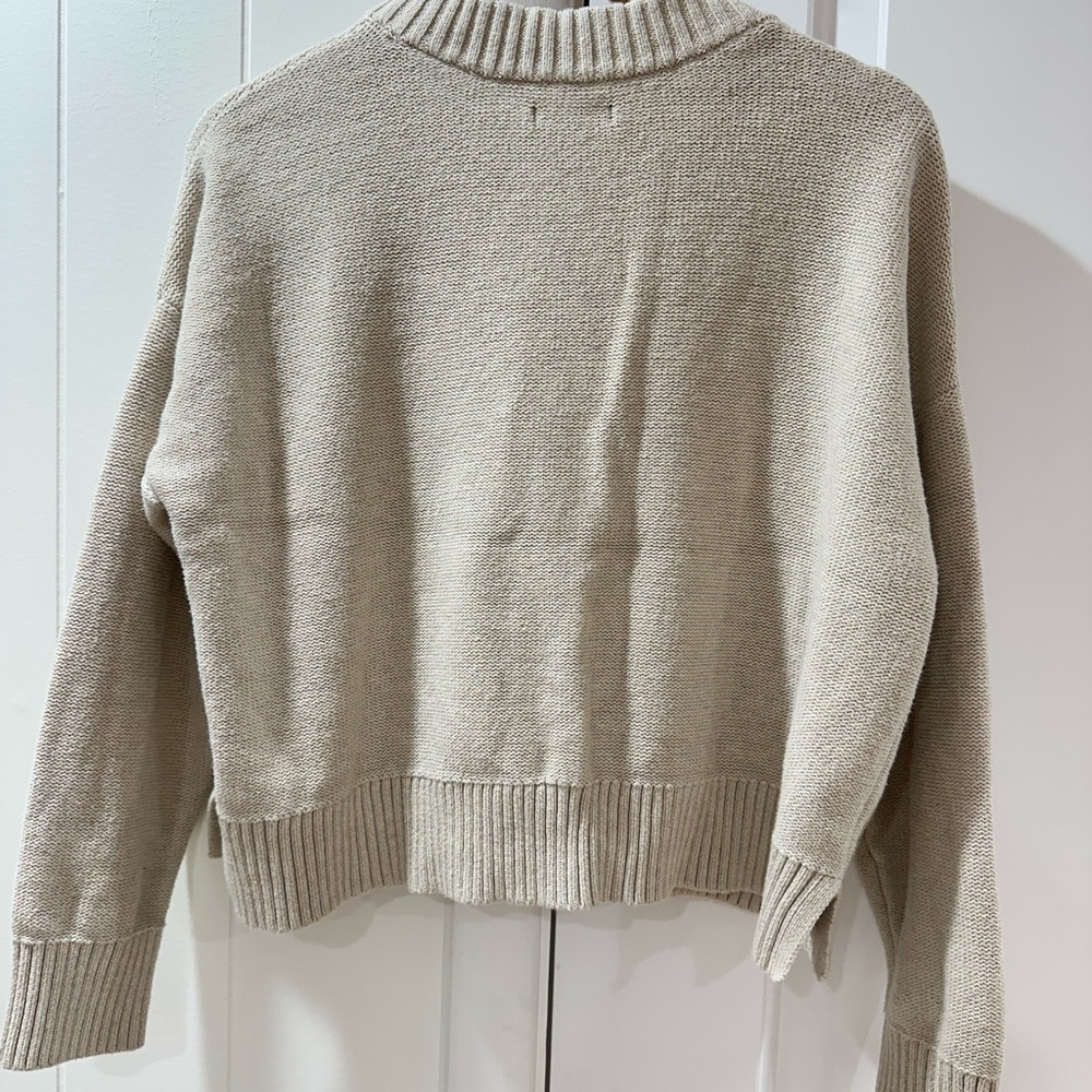 Quince Organic Cotton Cardigan - Cream - Picture 4 of 7